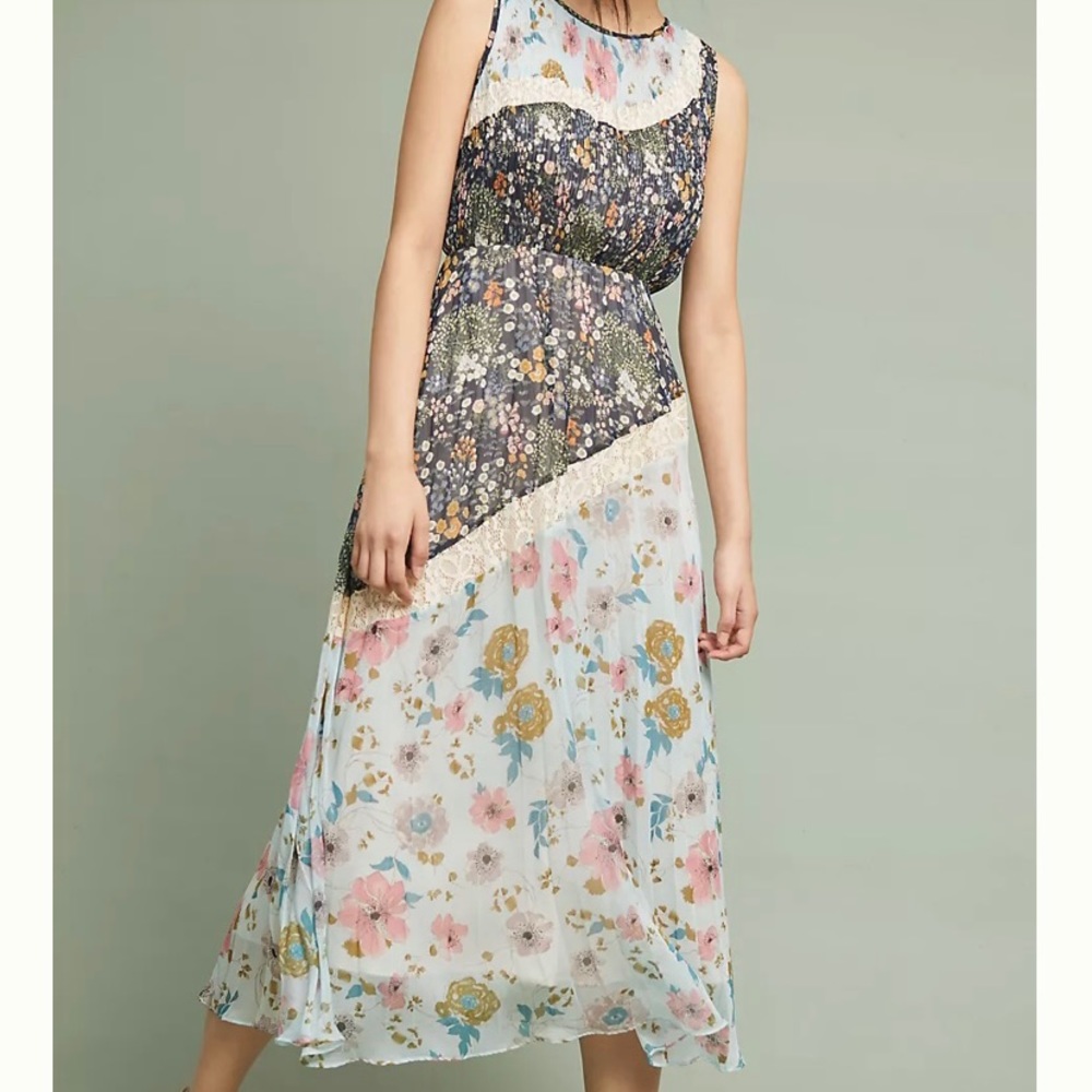 Anthropologie Amara Maxi Dress EUC